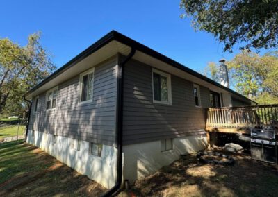 Black Rain gutter replacement