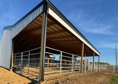 Gutter Installation on Barn