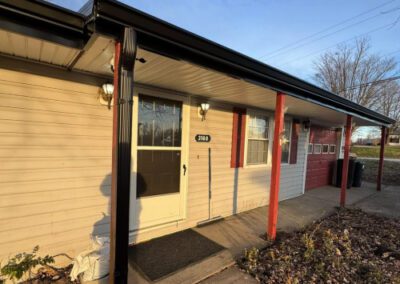 gutter installation on front side of property