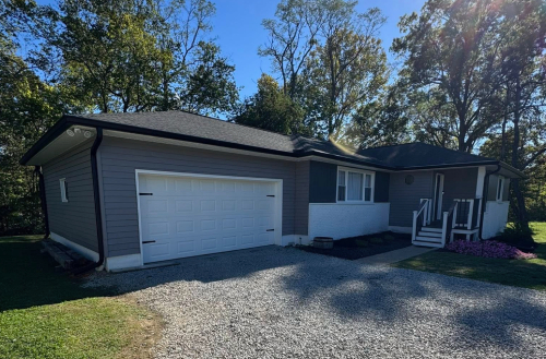 gutter installation on hip roof